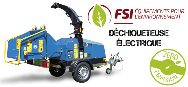 FSI présente une déchiqueteuse électrique respectueuse de l’environnement